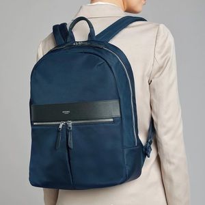 Knomo London Beauchamp laptop backpack in navy